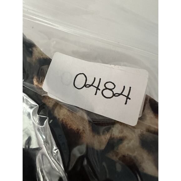 Chicos Tunic Top Womens Sz 2 Mixed Media Animal Print Slinky Travel Comfortable - Picture 6 of 7